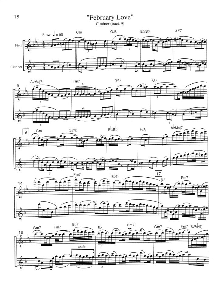 Holcombe, B :: 24 Jazz Etudes for Flute & Clarinet - Volume 1