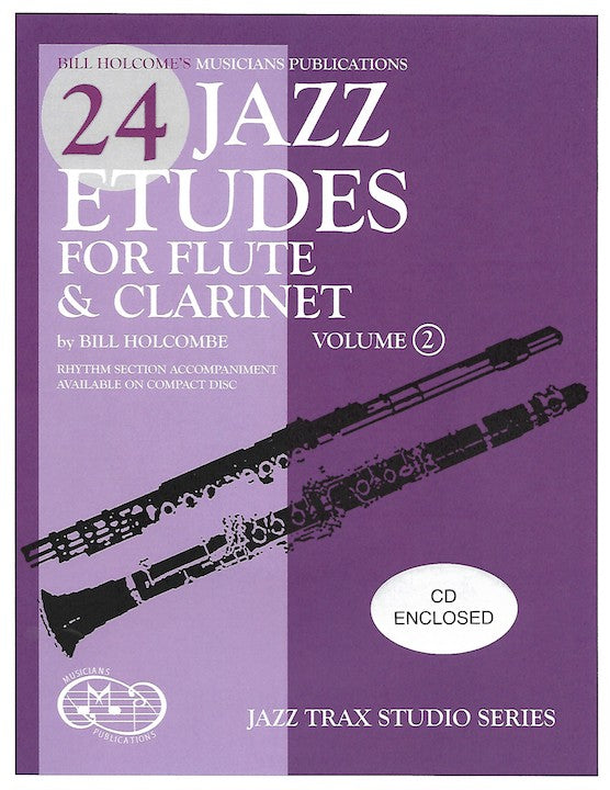 Holcombe, B :: 24 Jazz Etudes for Flute & Clarinet - Volume 2