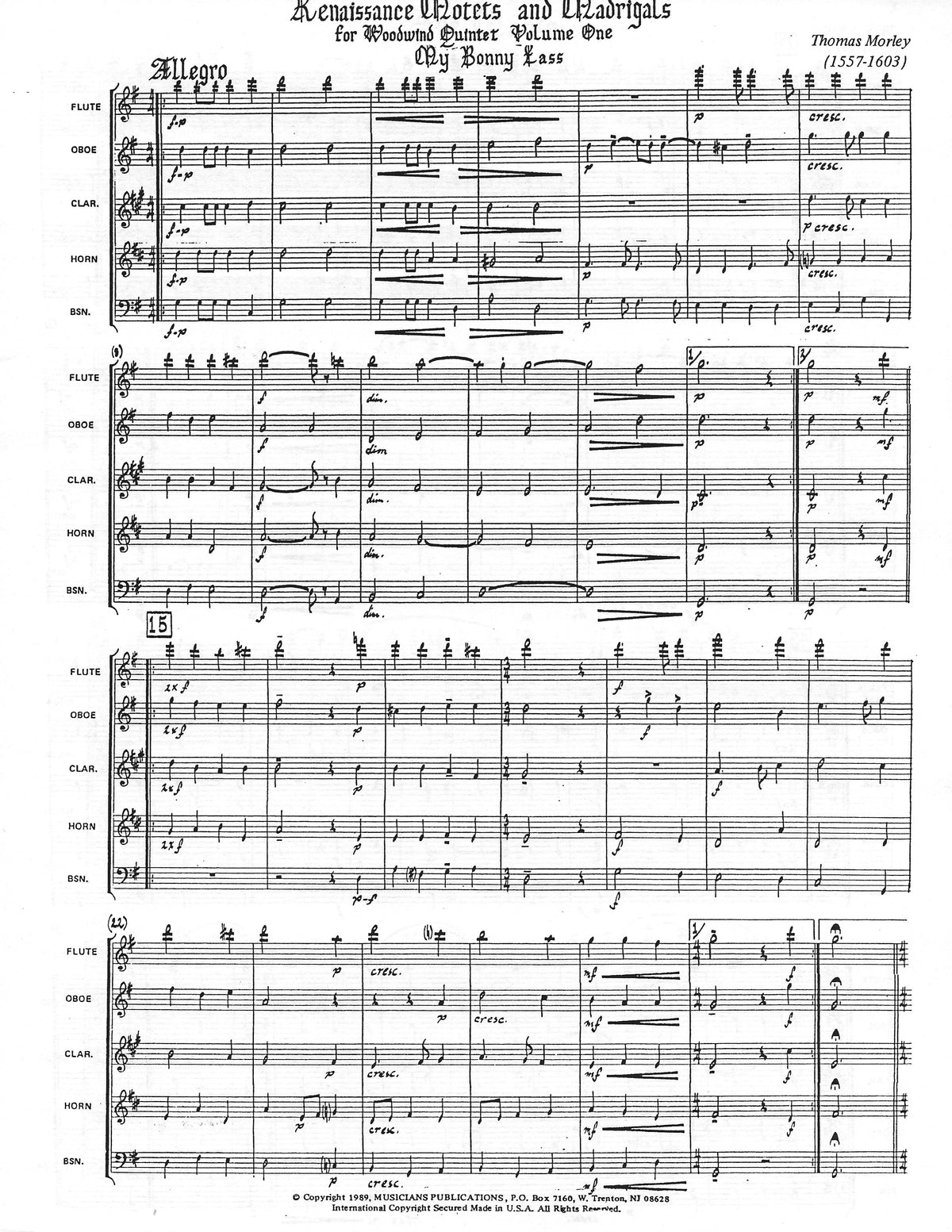 Various :: Renaissance Motets and Madrigals Vol. 1