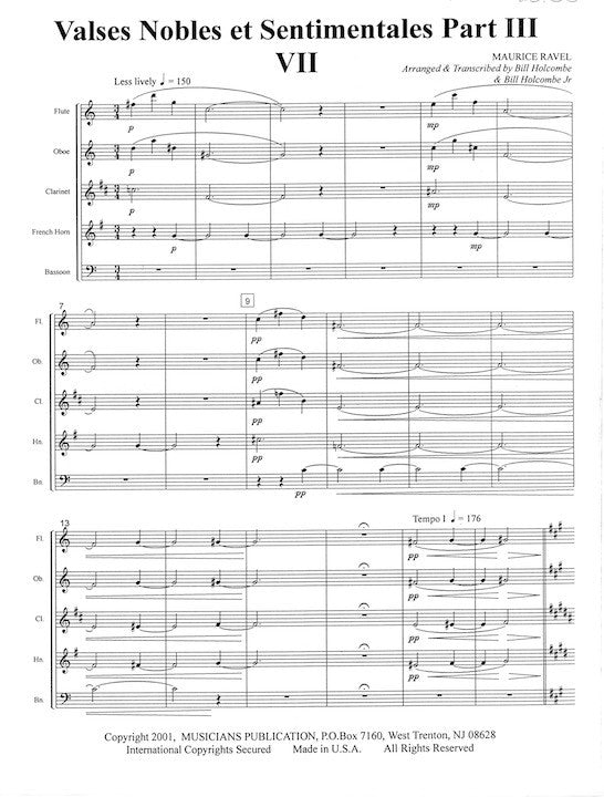 Ravel, M :: Valses Nobles et Sentimentales. Part III