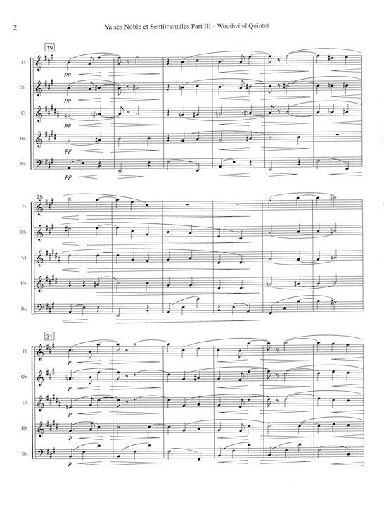 Ravel, M :: Valses Nobles et Sentimentales. Part III