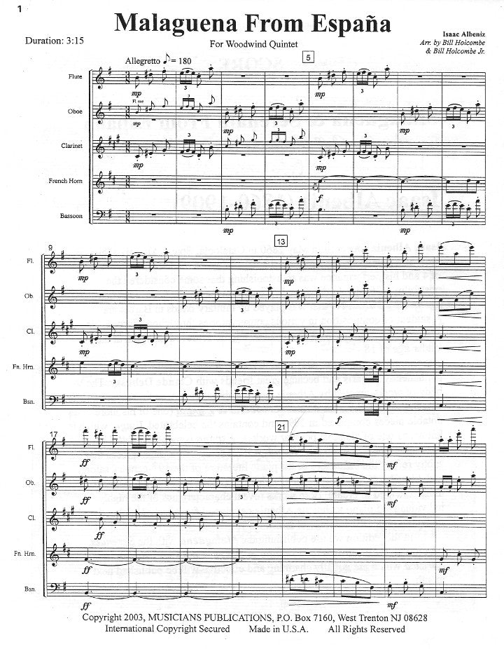 Albeniz, I :: Malaguena & Serenata From Espana
