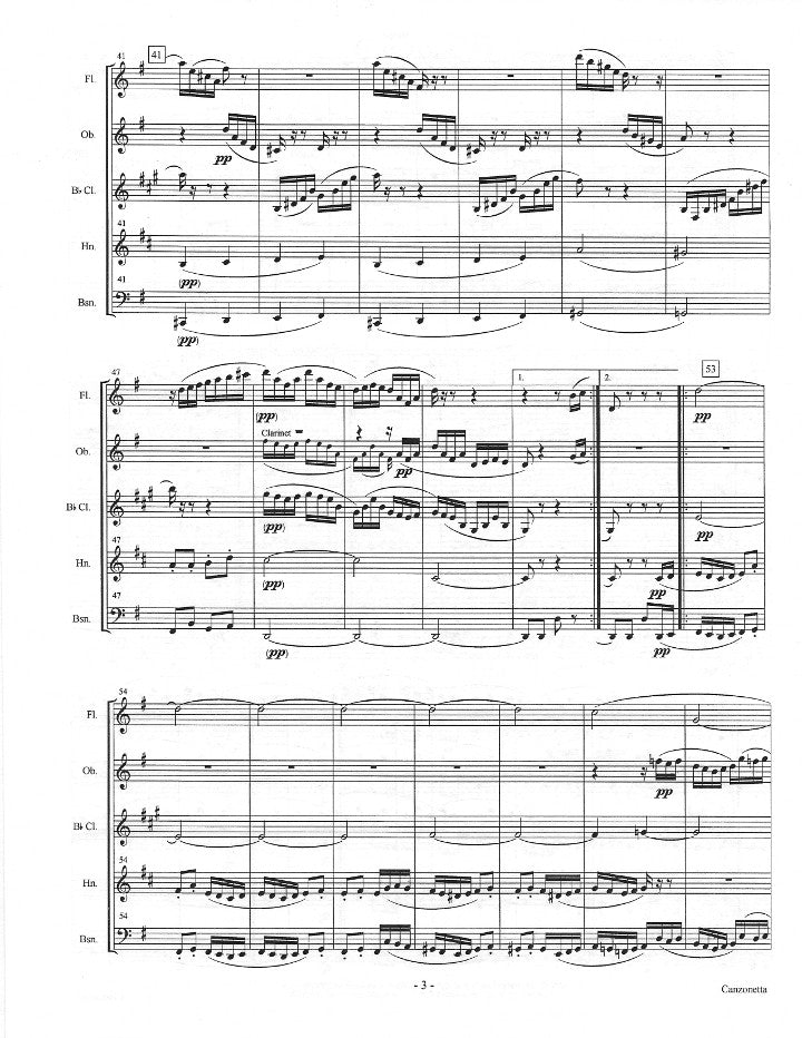 Mendelssohn, F :: Canzonetta