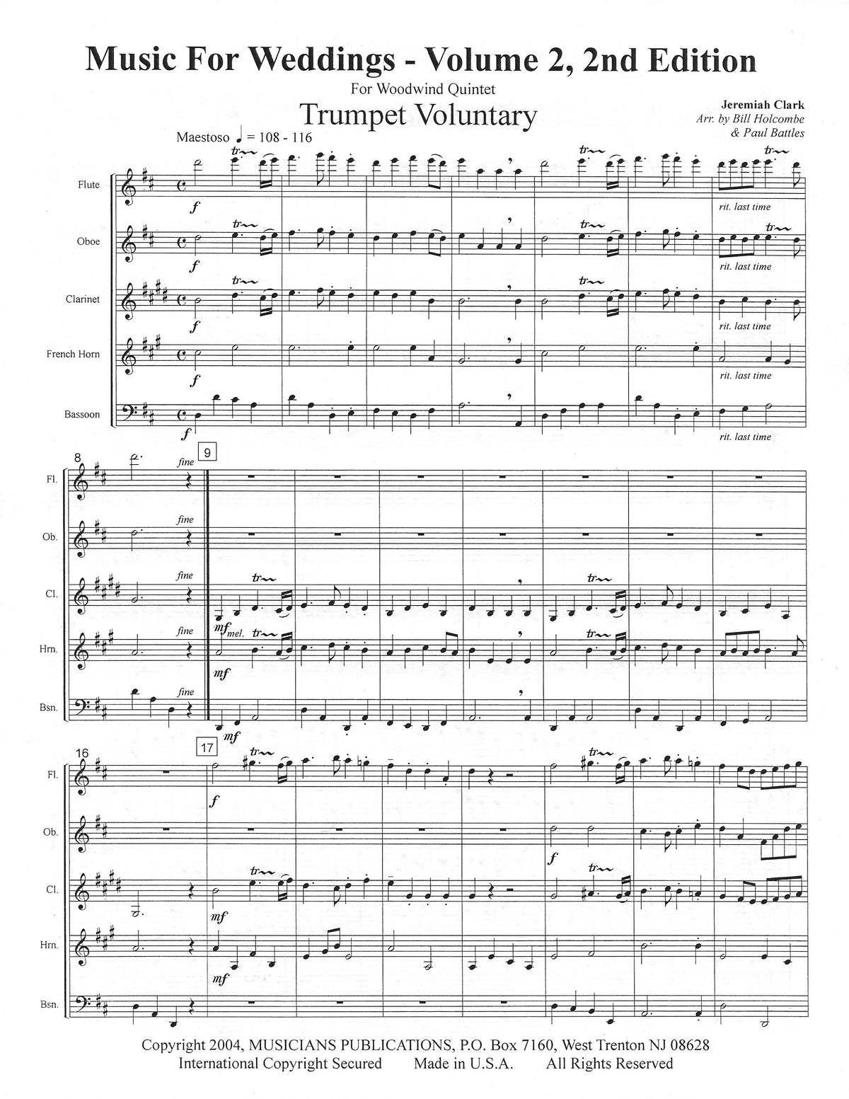 Various :: Music for Weddings Vol II, 2nd Ed.