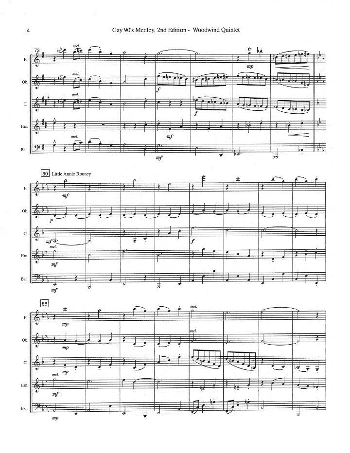 Holcombe, B :: Gay 90's Medley, 2nd Ed.