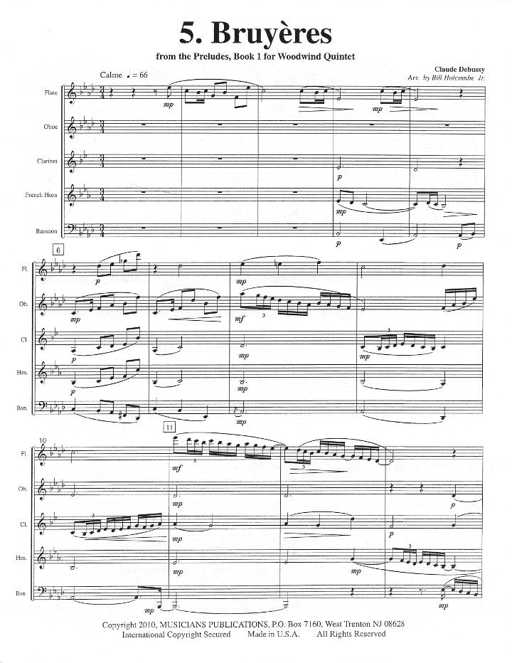 Debussy, C :: 5. Bruyeres