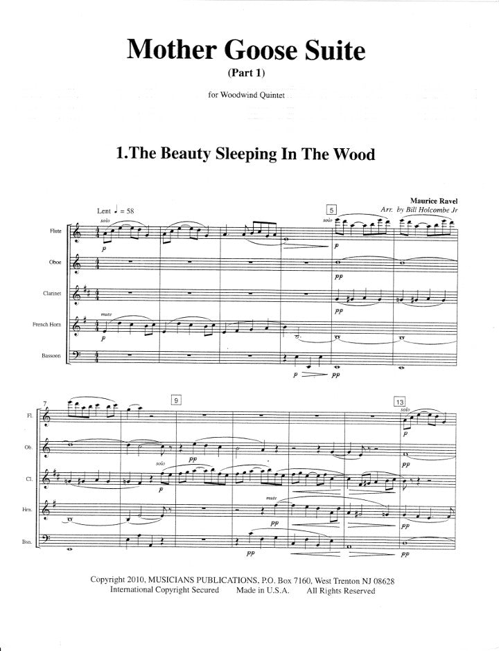 Ravel, M :: Mother Goose Suite, Part 1