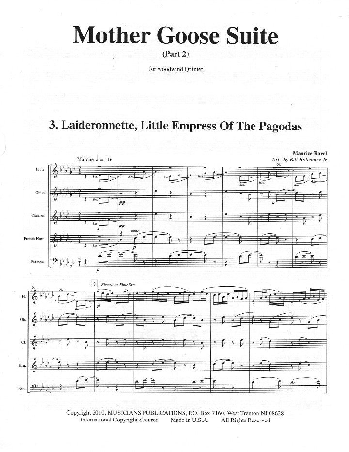 Ravel, M :: Mother Goose Suite, Part 2