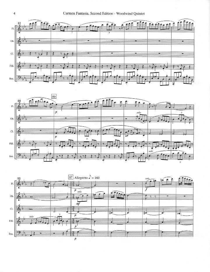 Bizet, G :: Carmen Fantasia, Second Edition