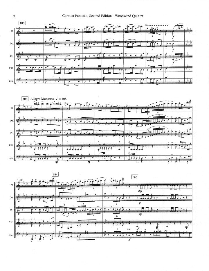 Bizet, G :: Carmen Fantasia, Second Edition