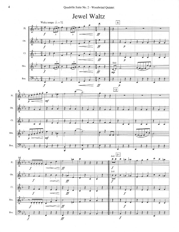 Friedrich, G :: Quadrille Suite No. 2
