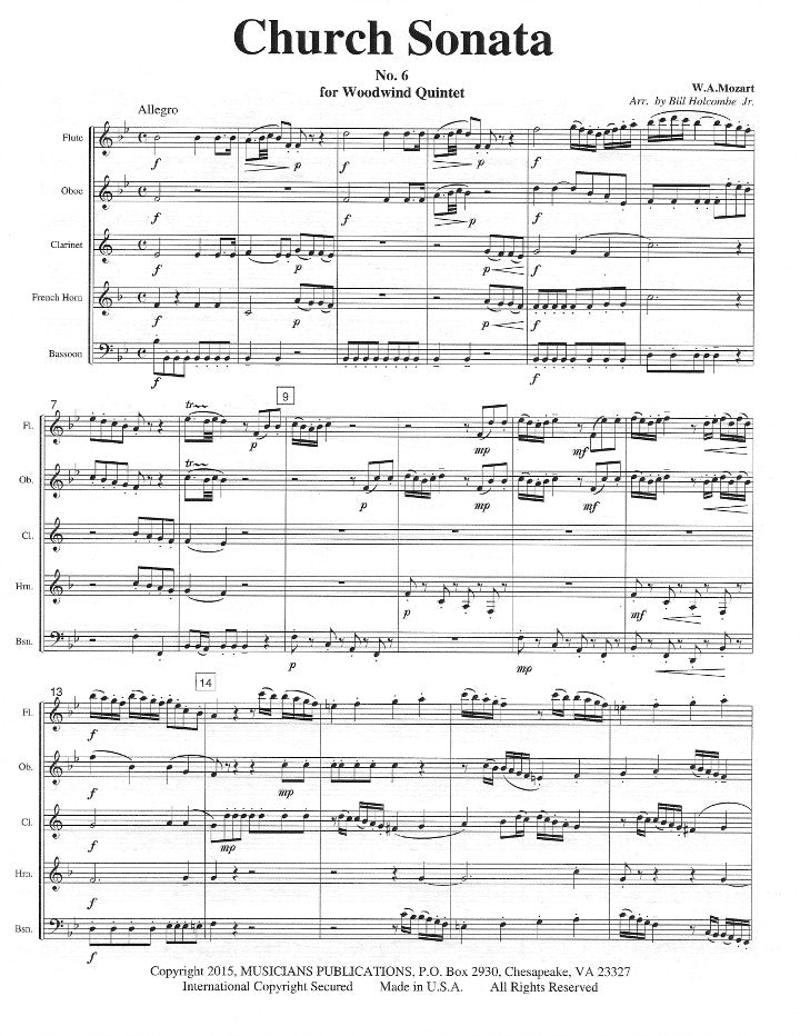 Traditional :: Church Sonata No. 6