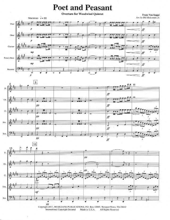 von Suppe, F :: Poet and Peasant: Overture