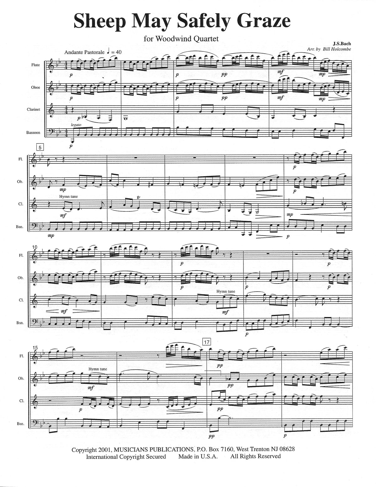 Bach, JS :: Sheep May Safely Graze