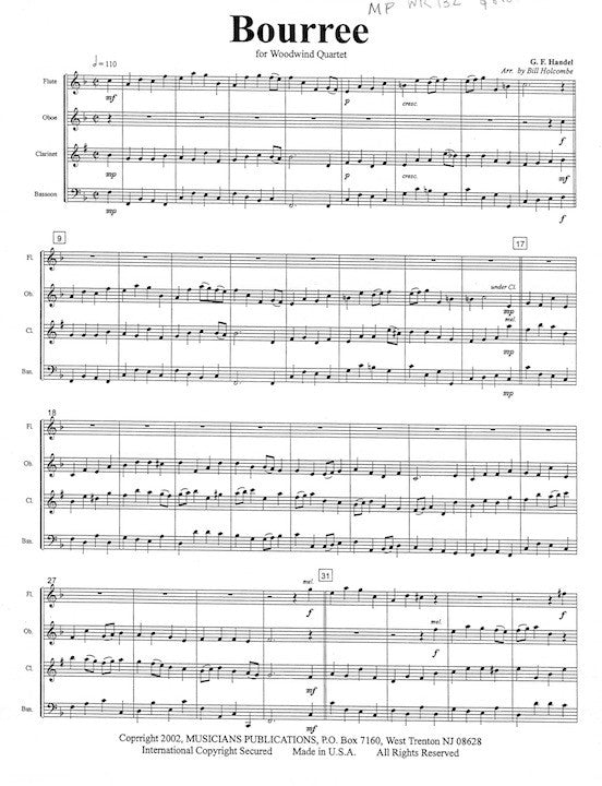 Handel, GF :: Bouree & Hornpipe