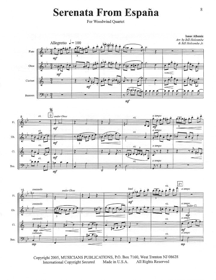 Albeniz, I :: Malaguena & Serenata