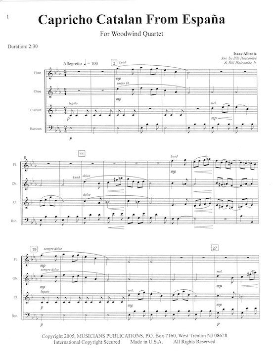 Albeniz, I :: Capricho Catalan & Zortzico