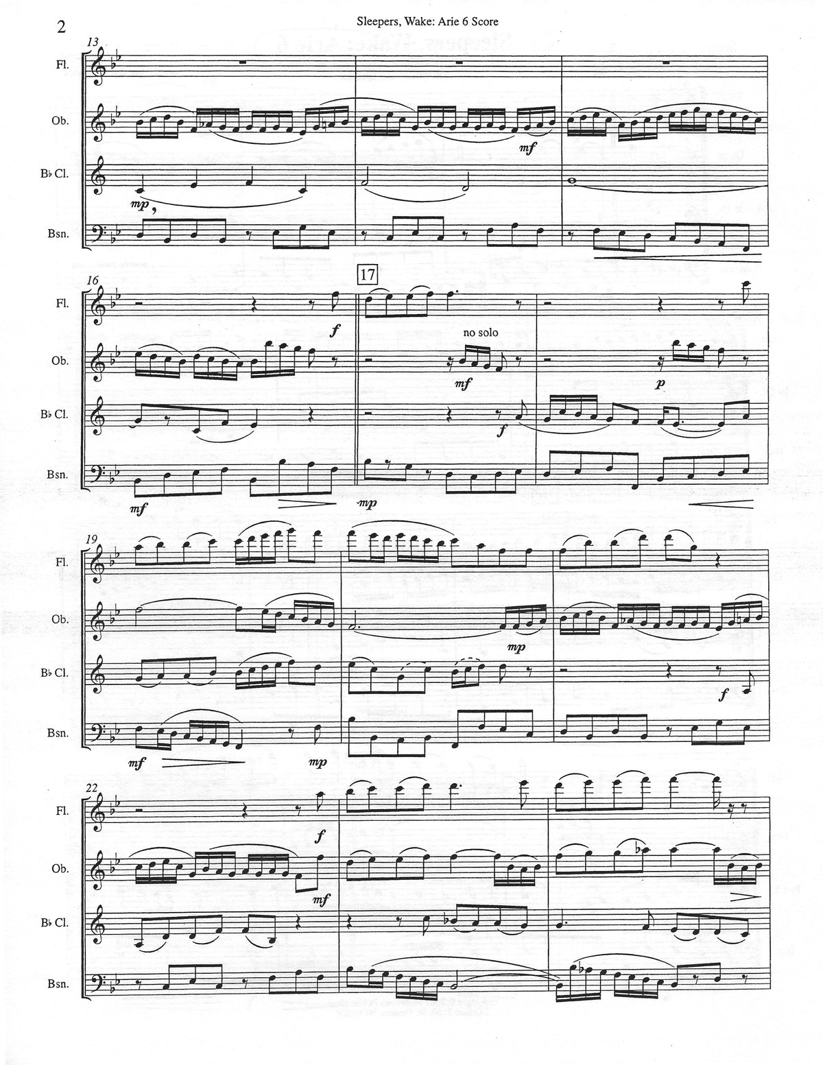 Bach, JS :: Sleepers, Wake: Arie 6