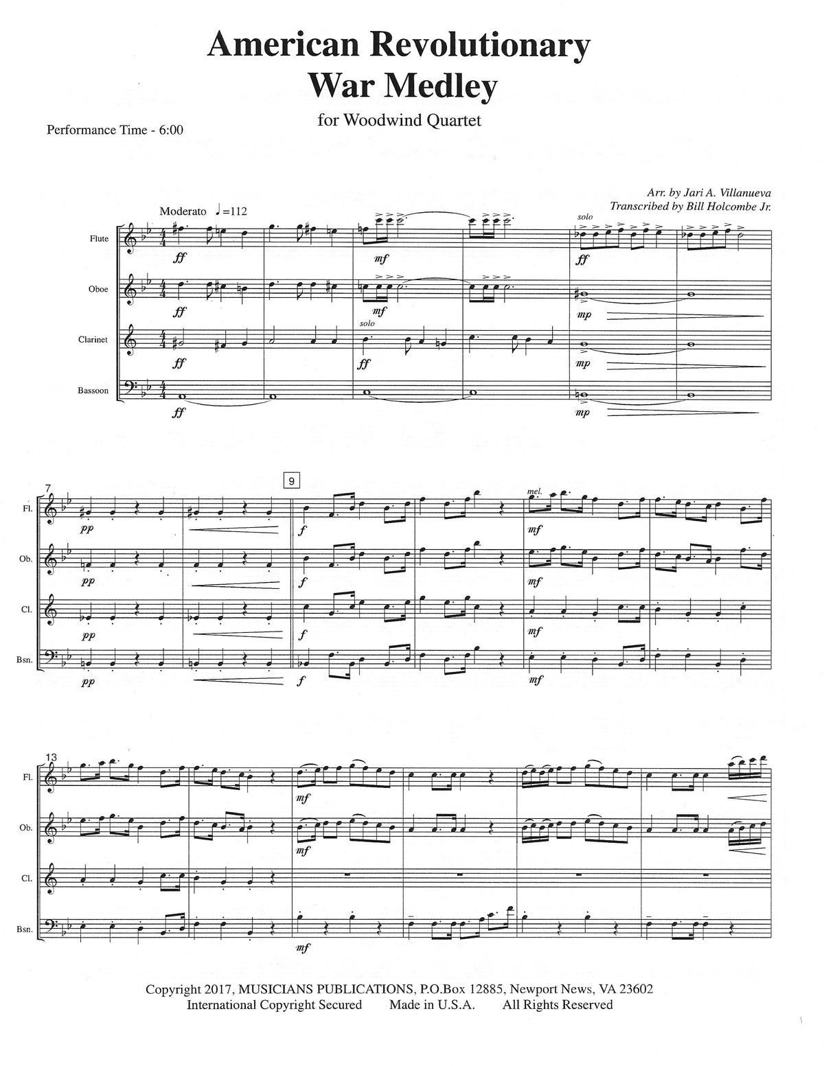 Villanueva, JA :: American Revolutionary War Medley
