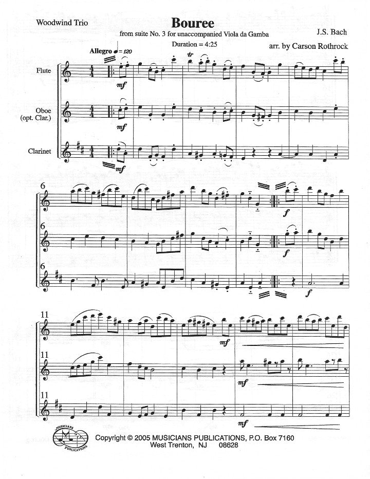 Bach, JS :: Bouree