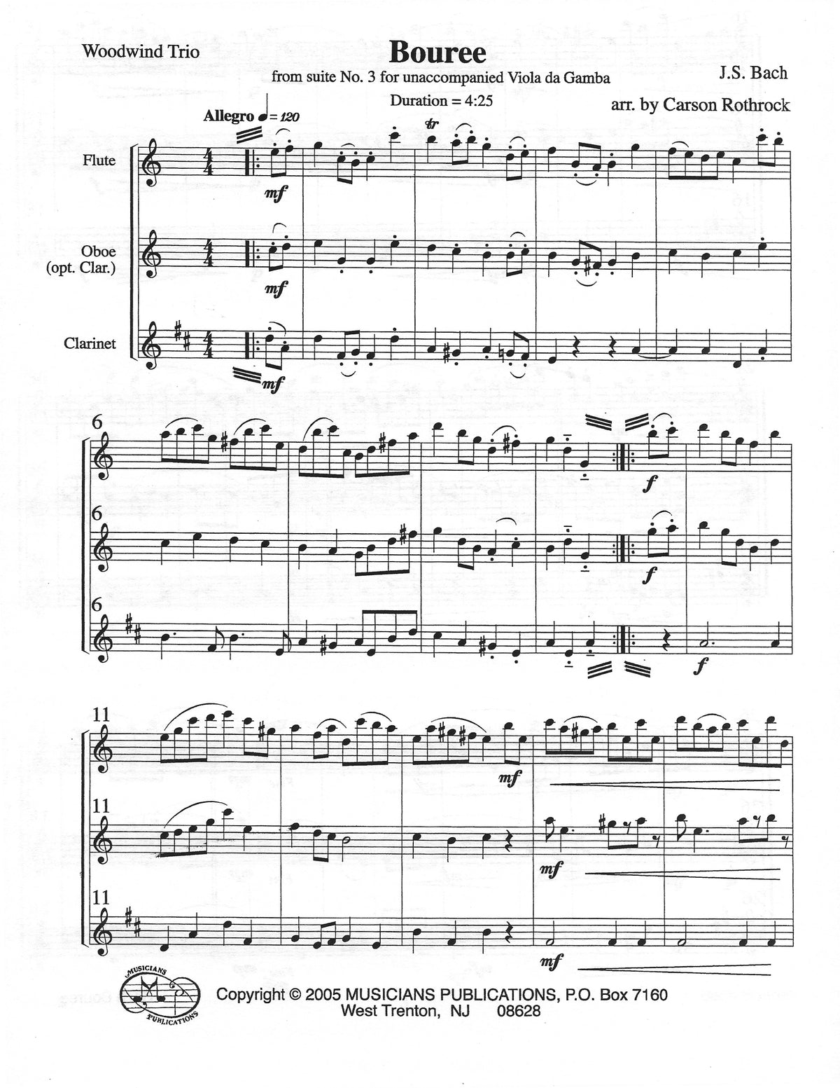 Bach, JS :: Bouree