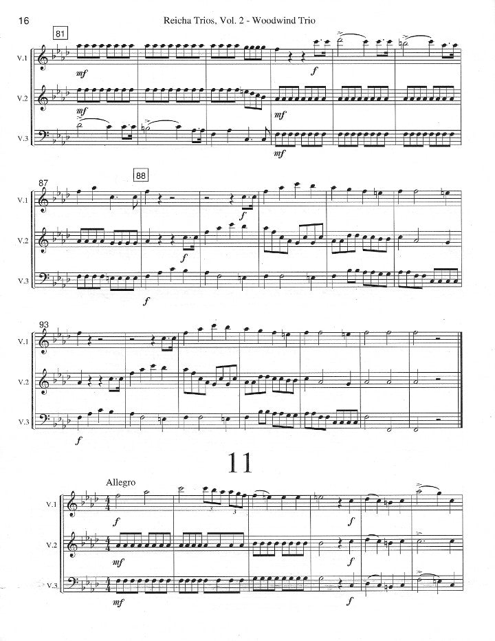 Reicha, A :: Twenty Four Trios Opus 82 - Volume 2
