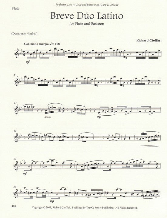 Cioffari, R :: Breve Duo Latino