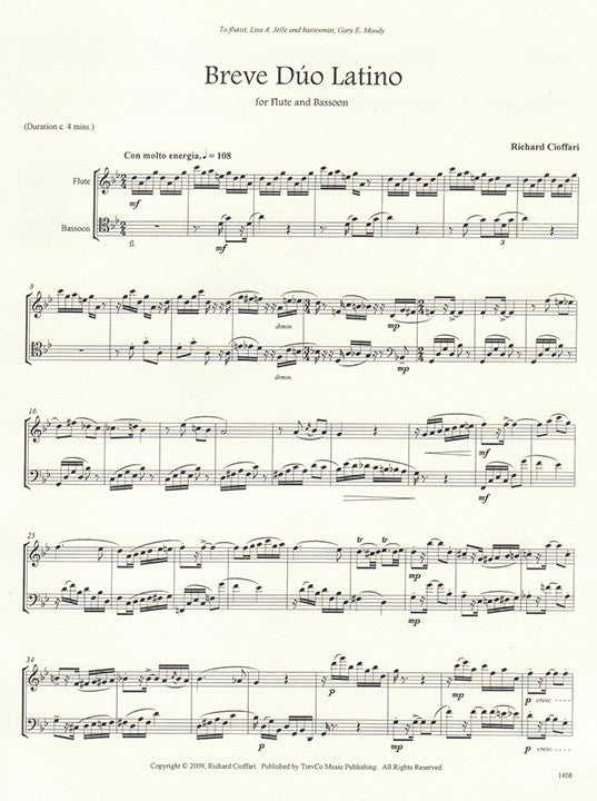 Cioffari, R :: Breve Duo Latino