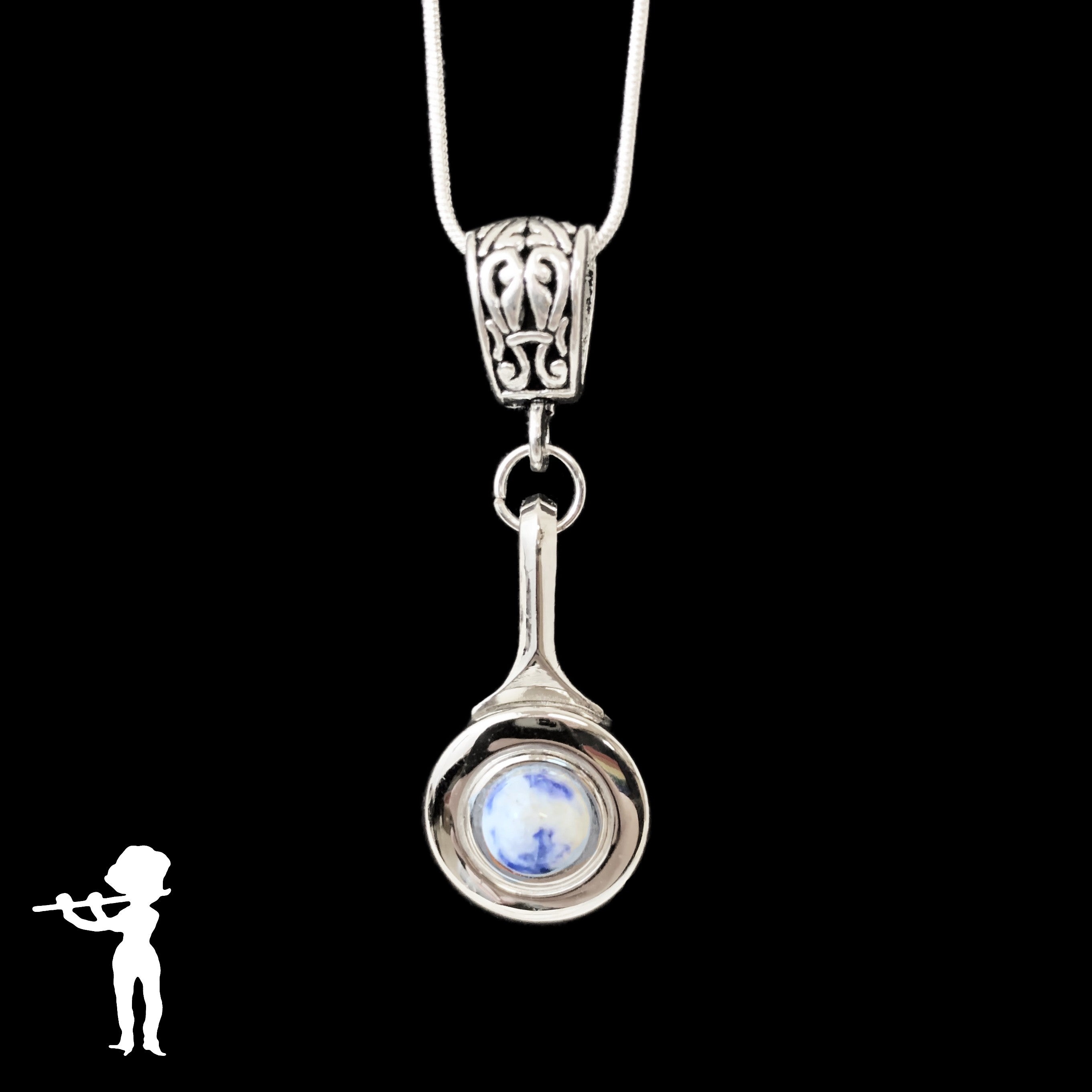 Necklace - Plateau Key with Agate Stone