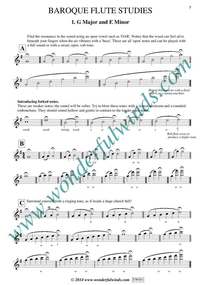 Walker, E :: Baroque Flute Studies