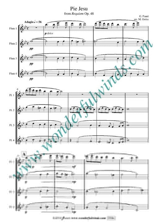 Faure, G :: Pie Jesu from Requiem Op. 48