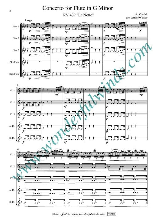 Vivaldi, A :: Flute Concerto in G minor 'La Notte'