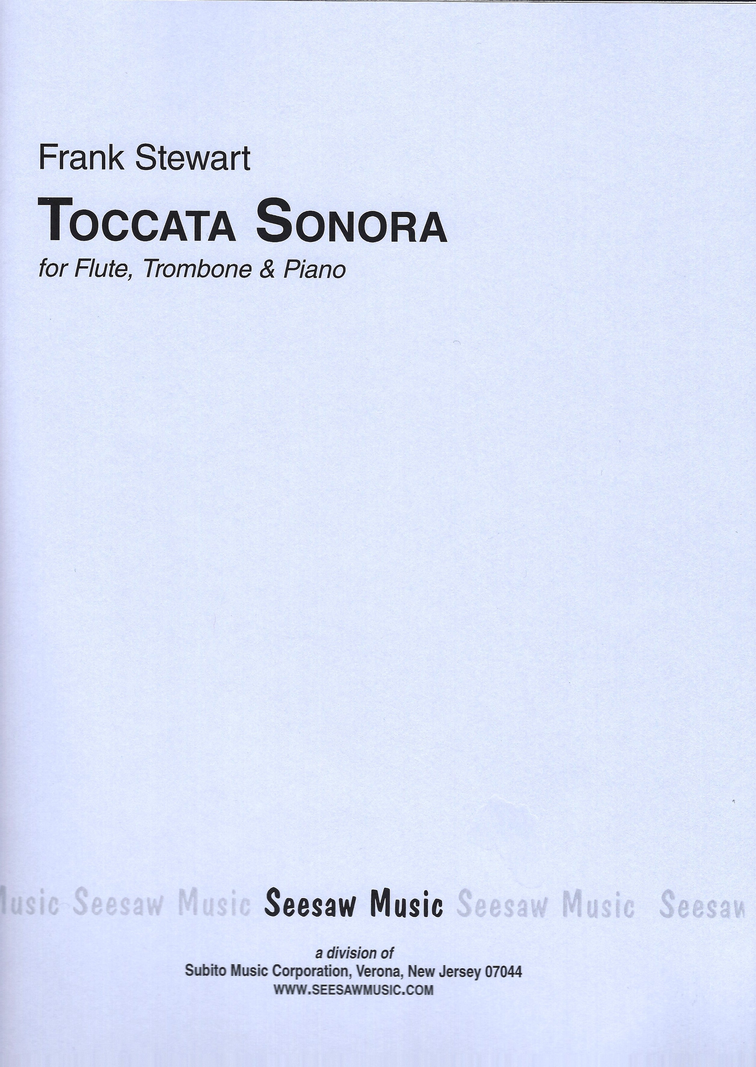 Stewart, F :: Toccata Sonora