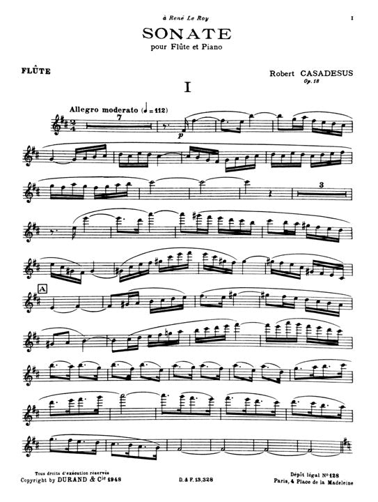 Casadesus, R :: Sonate