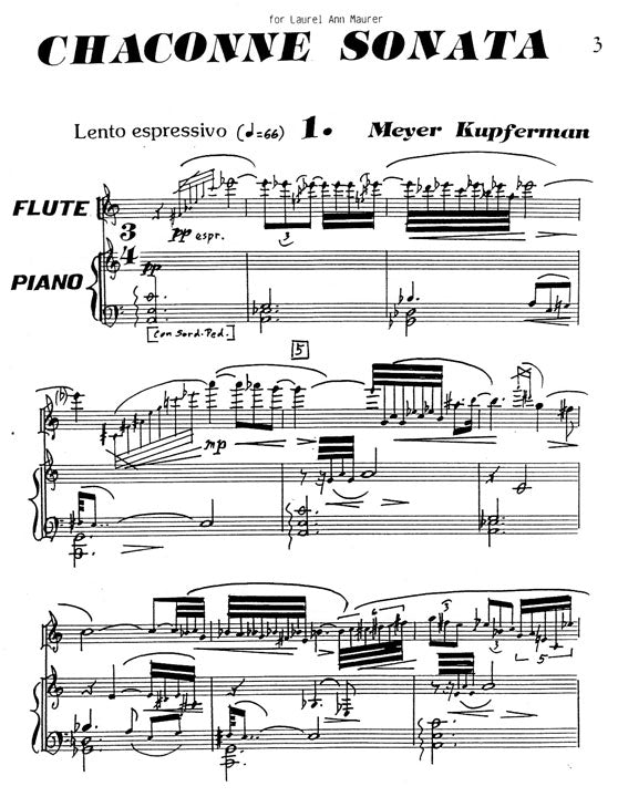 Kupferman, M :: Chaconne Sonata