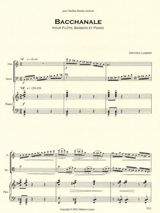 Lussier, M :: Bacchanale