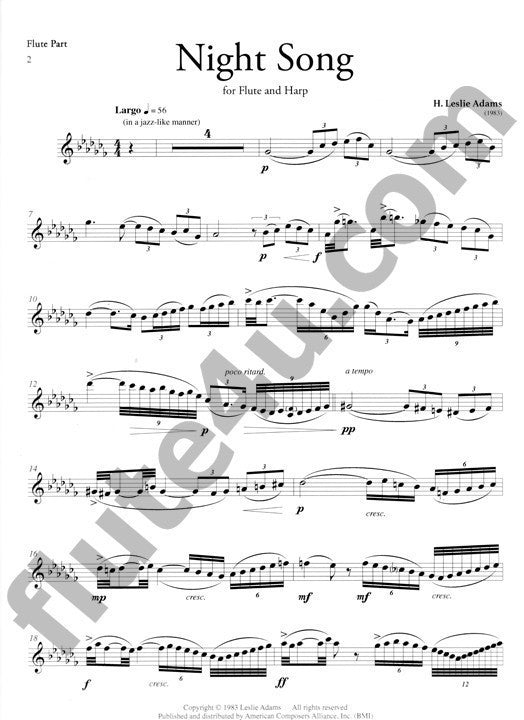Adams, HL :: Night Song