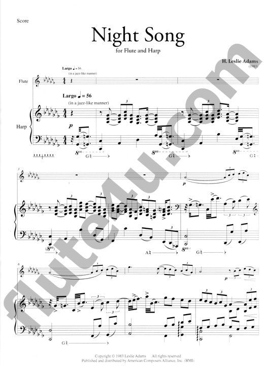 Adams, HL :: Night Song