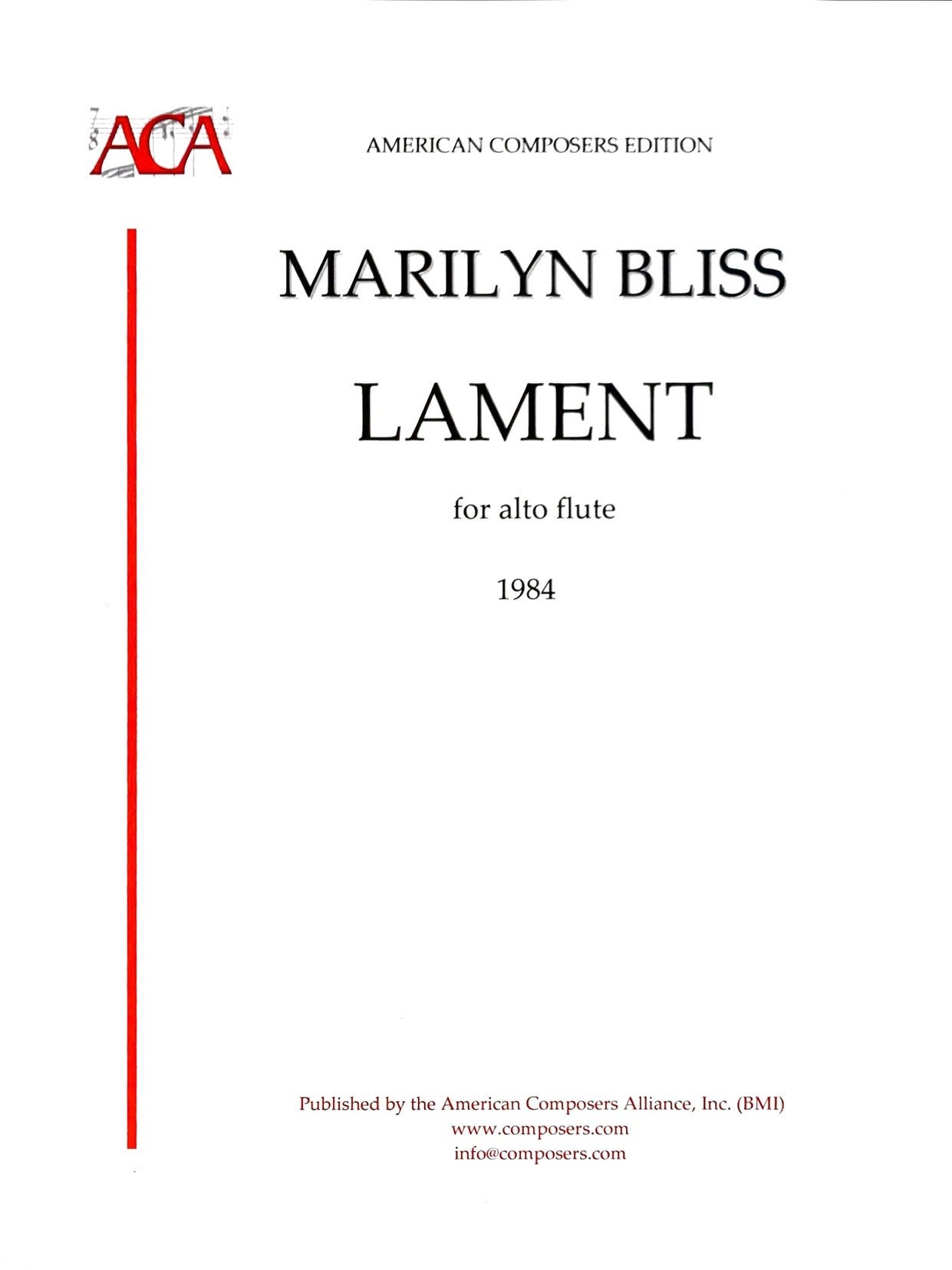 Bliss, M :: Lament