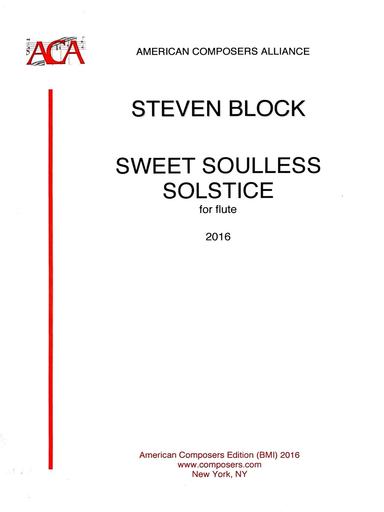 Block, S :: Sweet Soulless Solstice