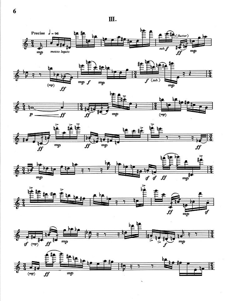 Fennelly, B :: For Solo Flute
