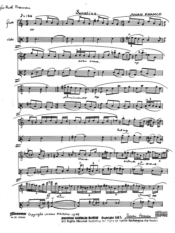 Franco, J :: Sonatina