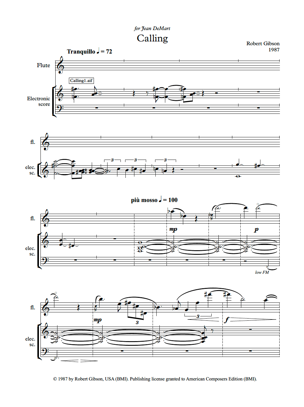 Gibson, R :: Calling