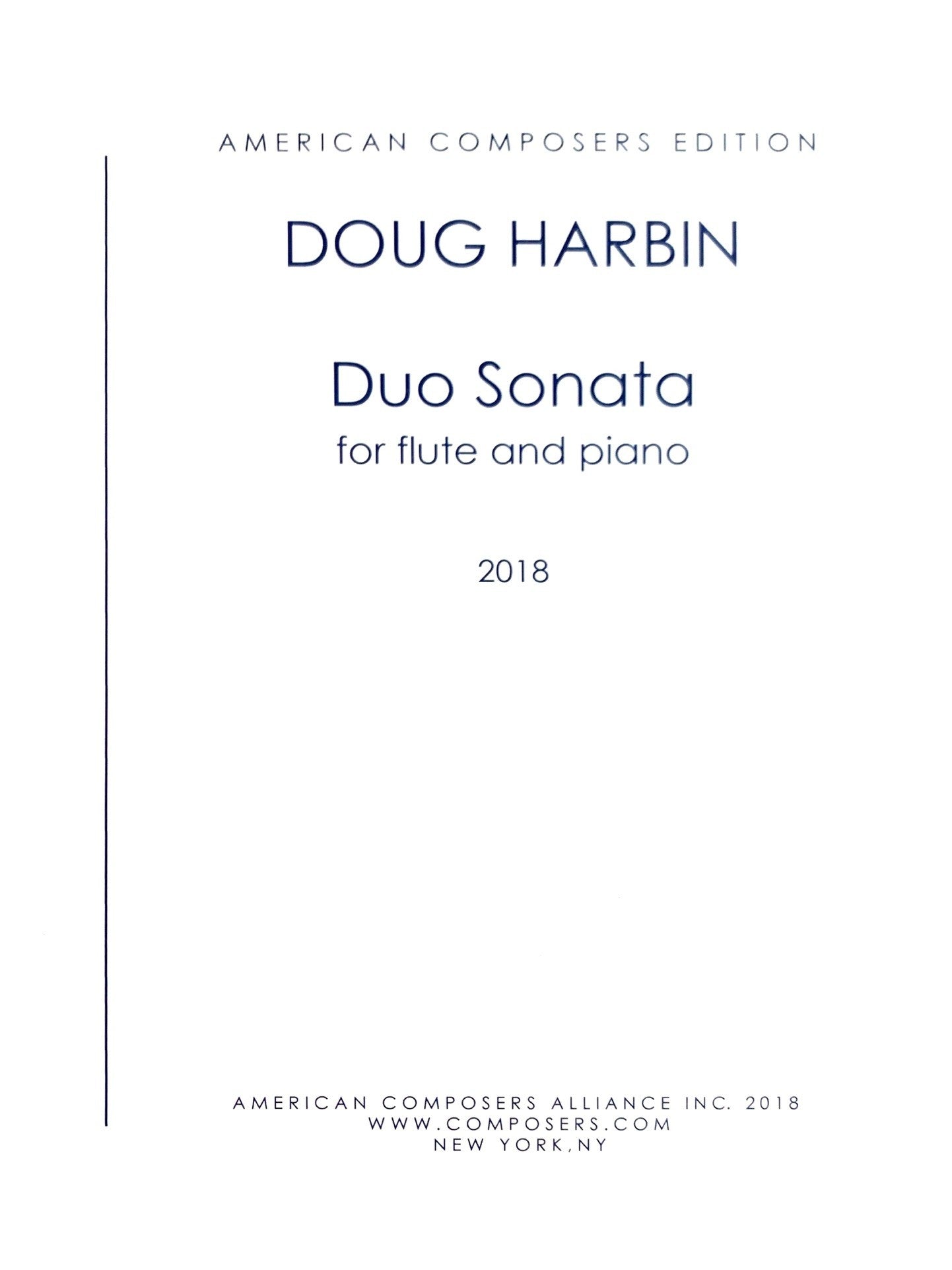 Harbin, D :: Duo Sonata