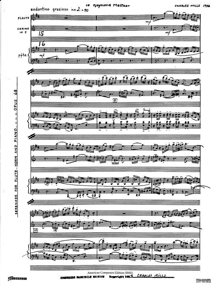 Mills, C :: Serenade