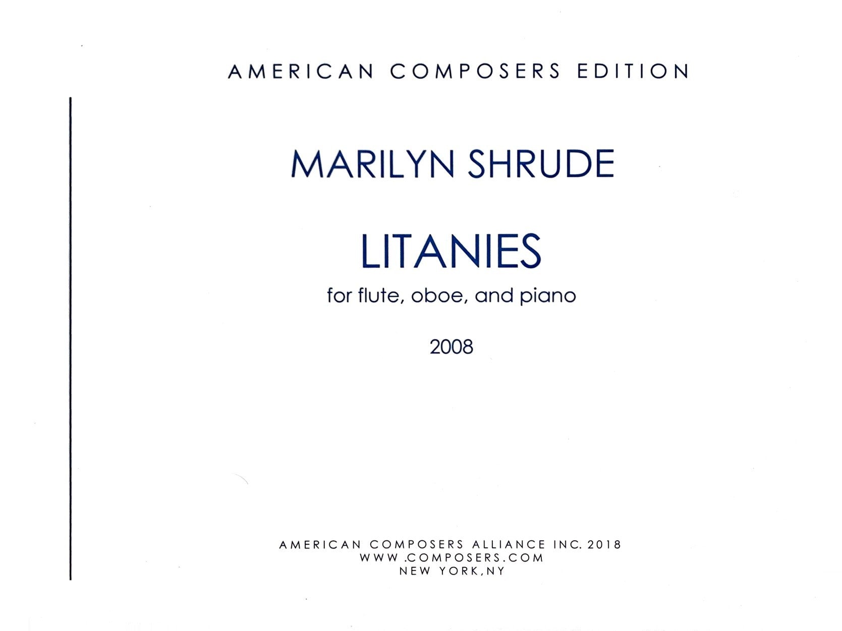 Shrude, M :: Litanies