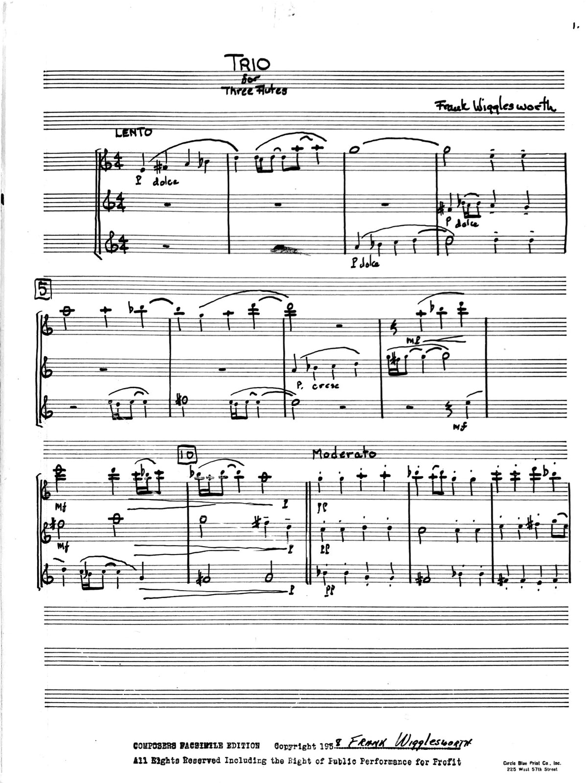 Wigglesworth, F :: Trio