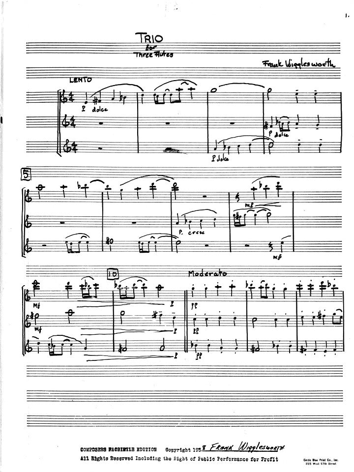 Wigglesworth, F :: Trio