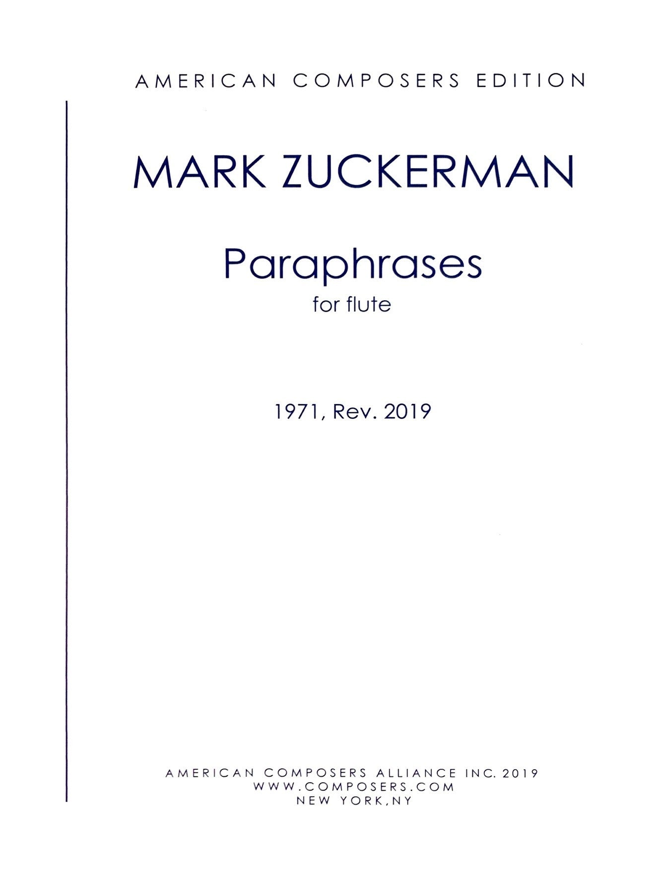 Zuckerman, M :: Paraphrases