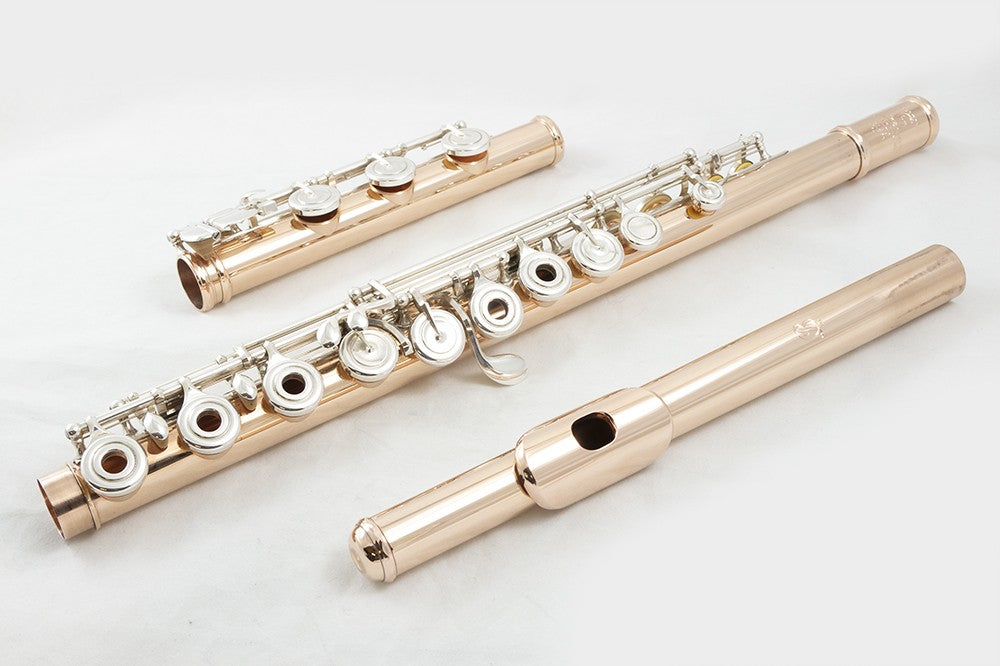 Brannen Brothers Flute 14k Rose Gold with Sterling Silver Mechanism